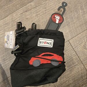 Stonz Black Booties with Red Car Motif